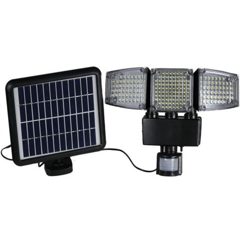 Solar Power Pir Capteur de Mouvement Applique Murale Extérieure Jardin Lamp188Ledcob Étanche JJZM538