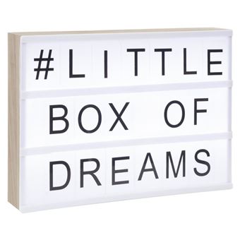 Exemple De Message Boite Lumineuse 6 Sur Boite Lumineuse A Messages Bois Atmosphera Achat Prix