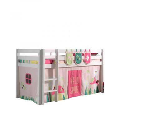 Paris Prix - Pack - Lit Enfant, Tente & 3 Pochettes pino Spring 90x200cm Blanc