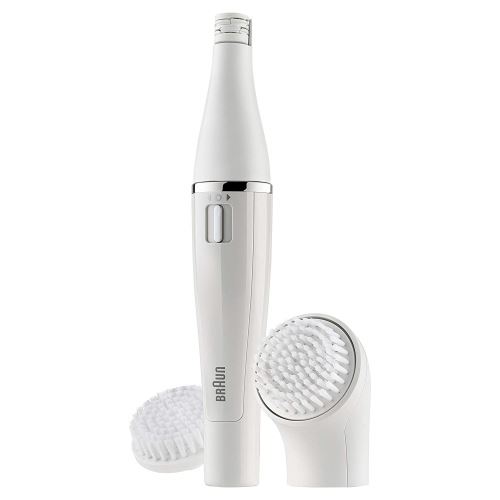 Braun Face – Épilateur pour le visage et brosse de nettoyage pour le visage avec micro oscillations Édition Standard avec tête extra blanc