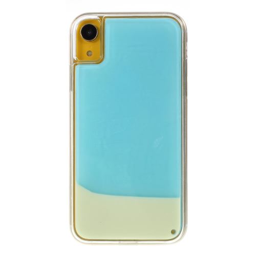 Coque en TPU Sable mouvant anti-chute bleu pour votre Apple iPhone XR