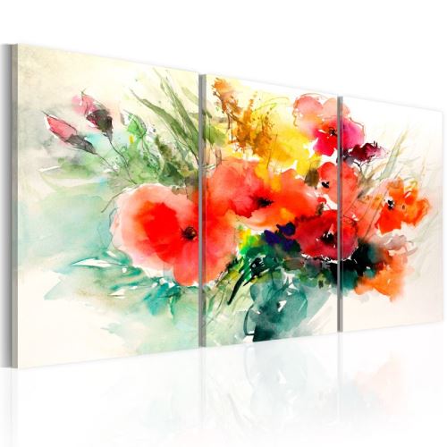Tableau - Watercolor Bouquet .Taille : 120x60