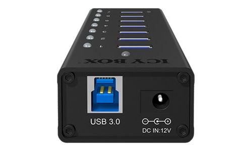 ICY BOX IB-AC618 - Hub - 7 x SuperSpeed USB 3.0 - desktop