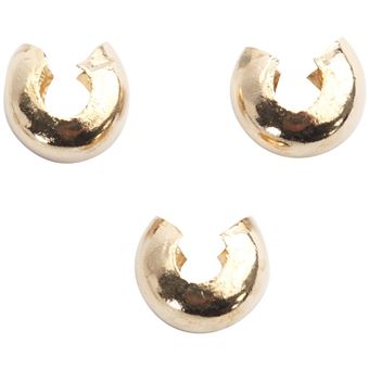 Perles à écraser 4mm - Lot De 100 Pièces - Accessoires Création Bijoux DIY - Métal