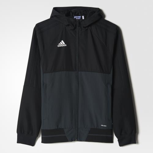 Adidas - Veste de présentation junior adidas Tiro 17 - 13/14 ans - noir/gris foncé/blanc