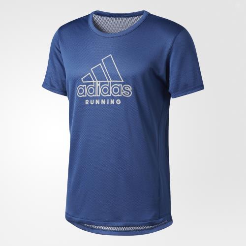 Adidas - T-shirt adidas Supernova TKO Reversible - M - bleu nuit