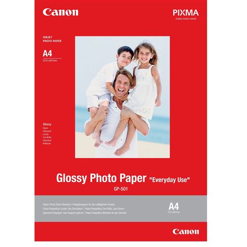 Canon GP-501 Papier Photo Glacé Format A4 (20 feuilles) - 2g/m²