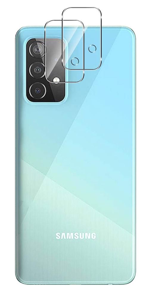 Protection Caméra Transparent pour Samsung A52 [Lot de 2] Verre Lentille Appareil Photo Arrière Film Protection Phonillico®