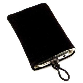 Pochette Velours Kangourou NOVAGO Taille XL (11,3x18 Cm) - Pour Smartphone Grand Modèle Ou Bijoux, Rose