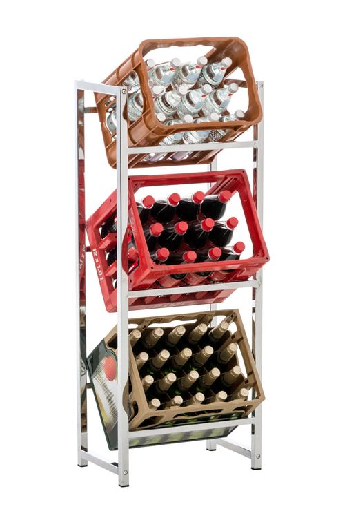 Range bouteilles Lennert - Taille M - Couleur Chrome