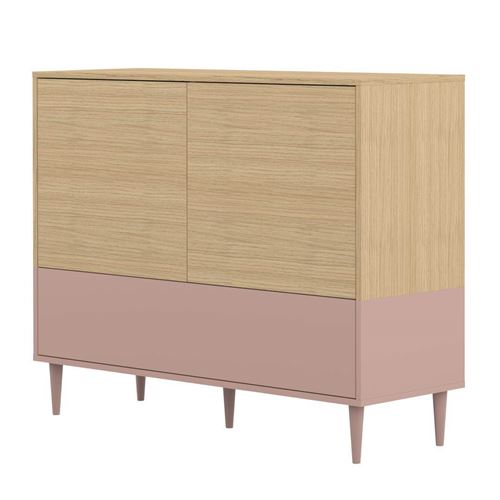 Buffet HORIZON : Temahome Rose poudré et Chêne clair