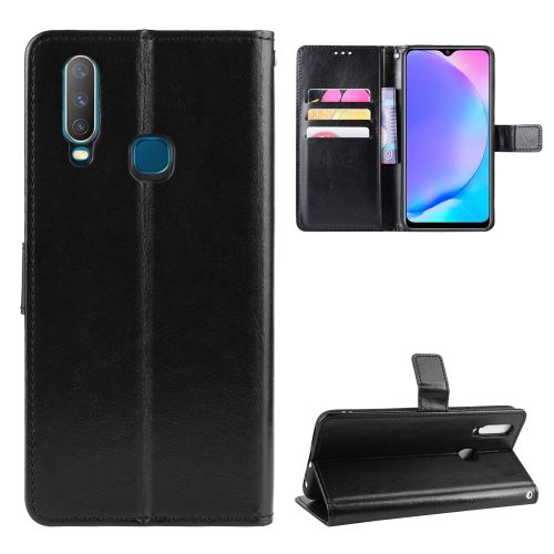 Etui en PU Cheval fou noir pour votre Vivo Y17/Y15/Y35