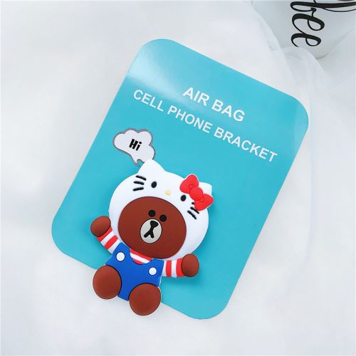Support de téléphone mignon de bande dessinée universelle Ours en silicone