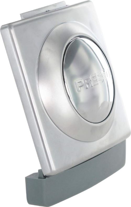Bouton plastron chromé avec ressort PRESTO, référence 90188.