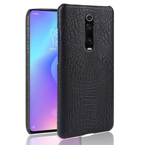 Etui en PU crocodile noir pour votre Xiaomi Redmi K20/K20 Pro/Mi 9T/Mi 9T Pro