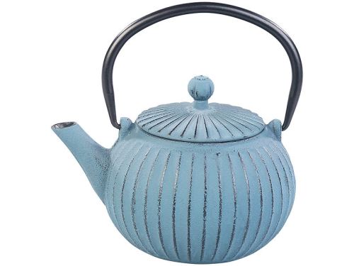 Rosenstein & Söhne : Théière asiatique en fonte 0,5 litre - Bleu