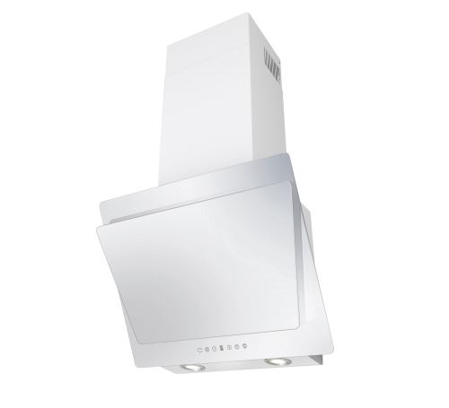 SOGELUX Hotte inclinée HCLE60BF 60cm blanche en verre