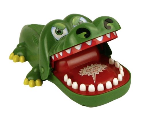 Jeu crocodile croco avec dents mord doigts 21 x 12 cm