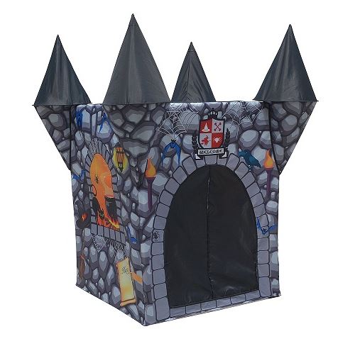 Tente de jeu enfant château-fort logan 110x110x132cm - plein air / intérieur