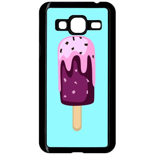 Coque Samsung Galaxy J3 Glace Baton Violette