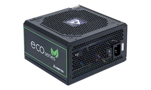Chieftec Eco 500 W 500 W PS2 Noir – Source d'alimentation (24-Pin ATX, actif, PS2, 80 plus bronze, PC, Noir)