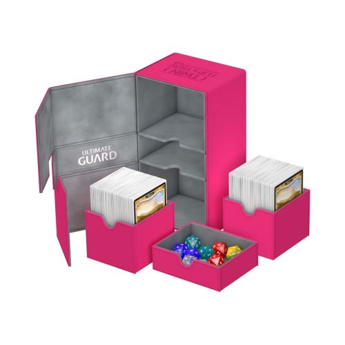 Ultimate Guard - Twin Flip'n'Tray Deck Case 200+ taille standard XenoSkin Rose