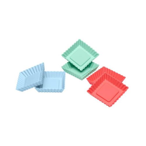 LURCH Lot de 6 mini moules a flans - Pastel