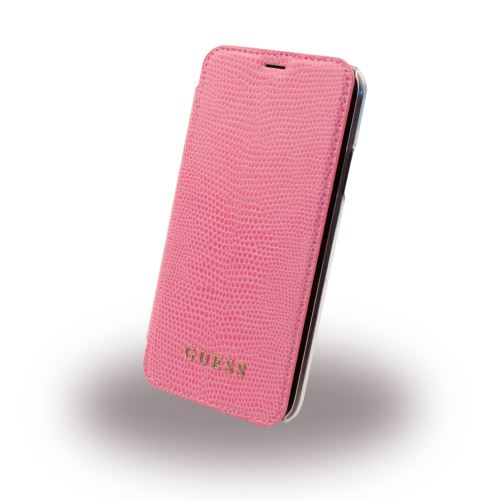 Etui Iphone X Folio Guess Python rose