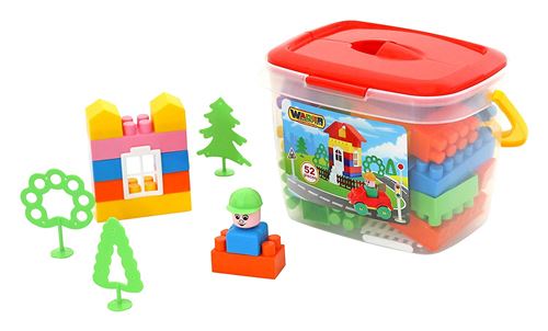 Polesie Polesie41234 Seau avec Jeu de Construction Brique (52)
