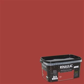 13 85 Sur Peinture Murale Monocouche Speciale Pieces Humides 2 5 L Rouge Tomate Satin Murs Boiseries Radiateurs Renaulac Outils D Application Et Traitement Des Murs Achat Prix Fnac
