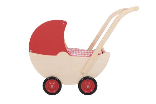 Van Dijk Toys landau de poupée avec capuchon fixe 57 cm rouge