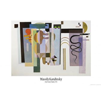 Vassily Kandinsky Poster - Deux Points Verts, 1935 (61x91 cm) - 1