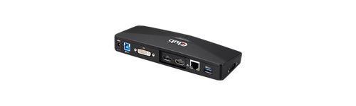 Club3D SenseVision USB 3.0 4K Docking Station - Dockingstation - USB - DVI, HDMI, DP - GigE