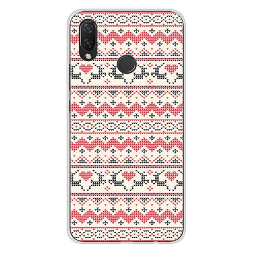 Coque en silicone imprimée compatible Huawei P Smart Plus NO Pull de Noël Rennes