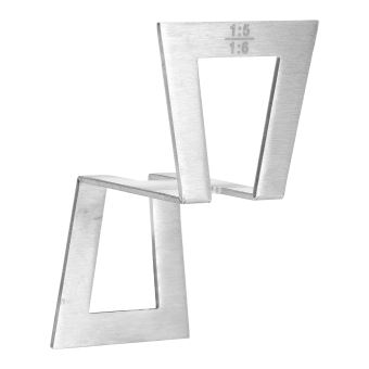 Marqueur à Queues D'aronde (dovetail) En Acier Inoxydable Et Cuivre - Gabarit De Traçage 1:5 à 1:8