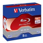 Verbatim - 5 x BD-RE DL - 50 Go 2x - boîtier CD