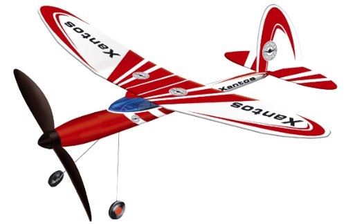 Gunther - 1632 - jeu de plein air - avion xantos avec entrainement par elastique