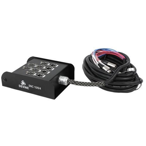 Devine SNC-10-6-4 Stagesnake câble multipaire XLR 6 entrées 10 m