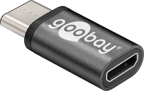 Goobay iadap usbc-microbk – Adaptateur USB-C m à micro uSB f noir