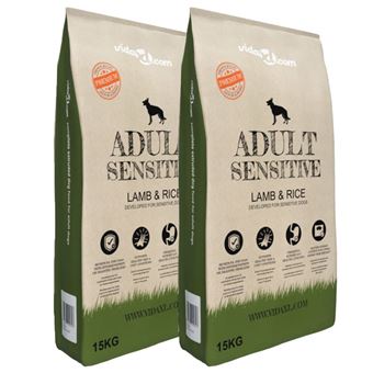 Vidaxl Nourriture Pour Chiens Adult Sensitive Lamb Rice 2 Pcs 30 Kg