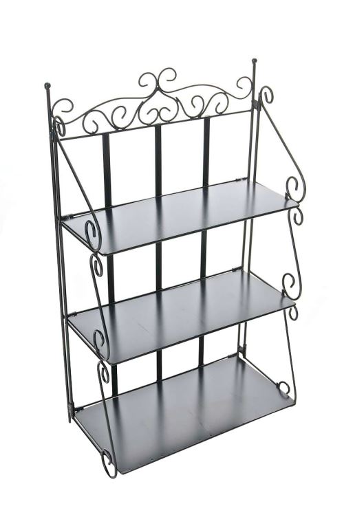 Grande étagère en fer WALLY - Format 48 x 26 cm - Couelur Noir