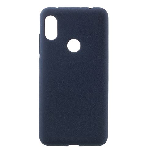 Coque en TPU skin-touch matte bleu foncé pour votre Xiaomi Redmi Note 6 Pro