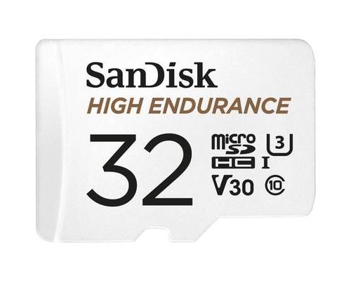 SanDisk - microSDXC High Endurance Monitoring, Weiss, 32 GB