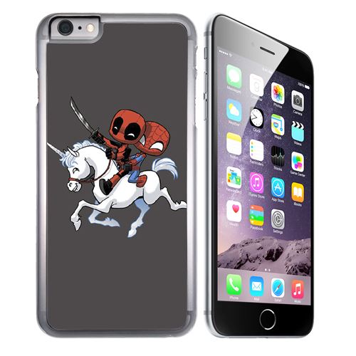 Coque pour iPhone 6 Plus et iPhone 6S Plus licorne deadpool spiderman
