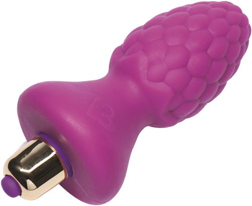 ROCKS-OFF Ass-Berry - Plug Anal Vibrant, 7 Modes de Vibrations, Framboise