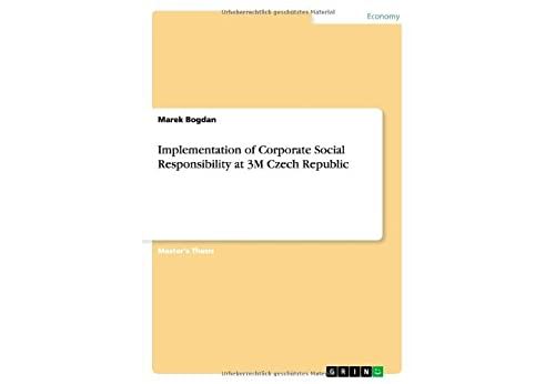 Implementation of Corporate Social Responsibility at 3M Czech Republic (English Edition) Format Kindle