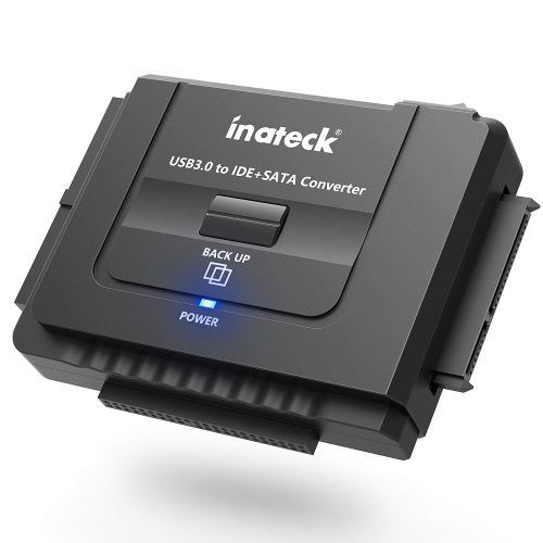 Inateck Adaptateur USB 3.0 vers Dsique Dur IDE/SATA, Convertisseur pour 2.5/ 3.5 SATA HDD/SSD et IDE disques dur, un Secteur d'