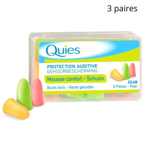 Bouchons en Mousse Quies 3 paires