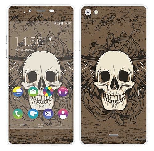 Skin Stickers Pour Wiko Highway Pure (sticker : Skull With Wings)