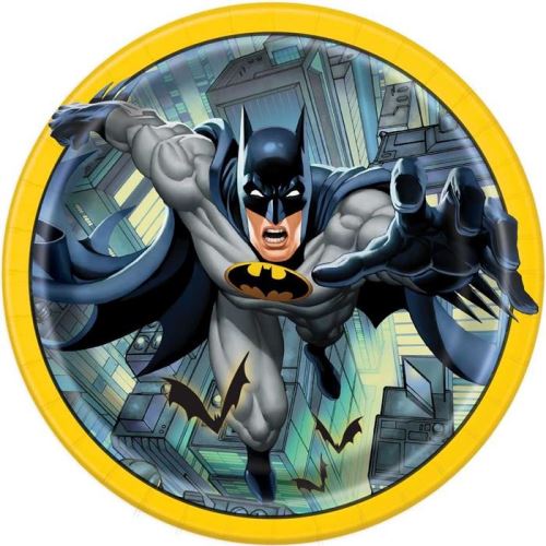 Haza Original assiettes de fête Batman 22,8 cm 8 pièces